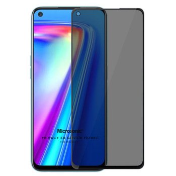 Microsonic Realme 7 Invisible Privacy Kavisli Ekran Koruyucu Siyah