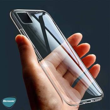 Microsonic Realme C25s Kılıf Transparent Soft Beyaz