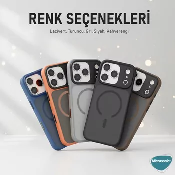 Microsonic Apple iPhone 17 Air Kılıf Epicon MagSafe Turuncu