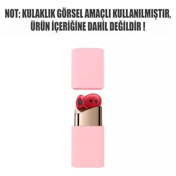 Microsonic Huawei FreeBuds Lipstick Mat Silikon Kılıf Pembe