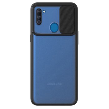 Microsonic Samsung Galaxy M11 Kılıf Slide Camera Lens Protection Siyah