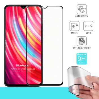 Microsonic Xiaomi Redmi Note 8 Pro Matte Flexible Ekran Koruyucu Siyah