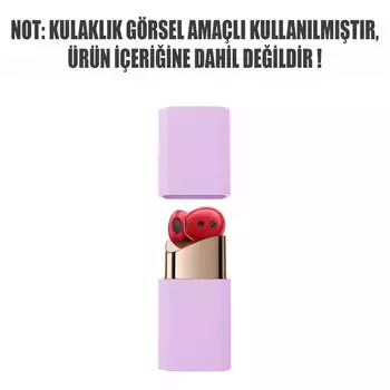 Microsonic Huawei FreeBuds Lipstick Mat Silikon Kılıf Lila