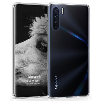 Microsonic Oppo A91 Kılıf Transparent Soft Beyaz