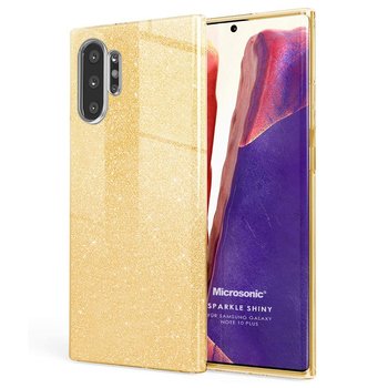 Microsonic Samsung Galaxy Note 10 Plus Kılıf Sparkle Shiny Gold