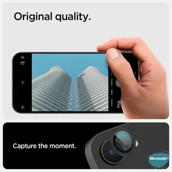 Microsonic Apple iPhone 17e Tekli Kamera Lens Koruma Camı Gümüş