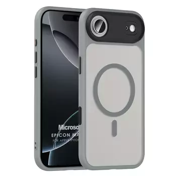 Microsonic Apple iPhone 17 Air Kılıf Epicon MagSafe Gri