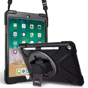 Microsonic Apple iPad 9.7 2018 Kılıf (A1893-A1954) Heavy Defender Siyah