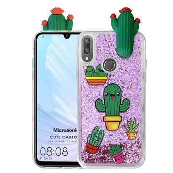 Microsonic Huawei P Smart 2019 Kılıf Cute Cartoon Kaktüs