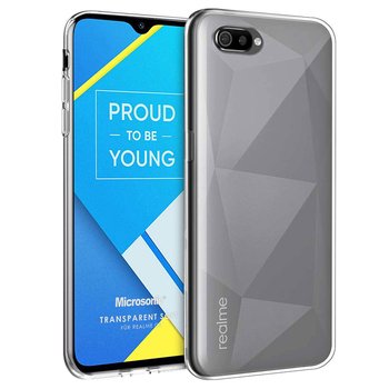 Microsonic Realme C2 Kılıf Transparent Soft Beyaz