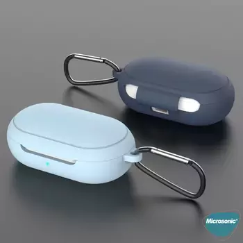 Microsonic Samsung Galaxy Buds Mat Silikon Kılıf Kırmızı