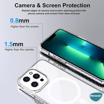 Microsonic Apple iPhone 17e Kılıf MagSafe Clear Sararmaz Şeffaf