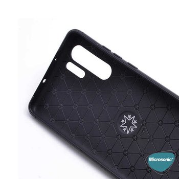 Microsonic Huawei P30 Pro Kılıf Kickstand Ring Holder Lacivert