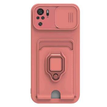 Microsonic Xiaomi Redmi Note 10 Kılıf Multifunction Silicone Pembe