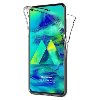 Microsonic Samsung Galaxy M40 Kılıf Komple Gövde Koruyucu Silikon Şeffaf