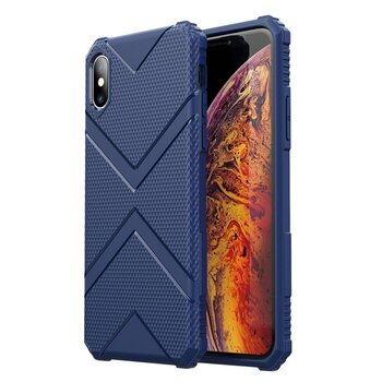 Microsonic Apple iPhone XS Max Diamond Shield Kılıf Lacivert