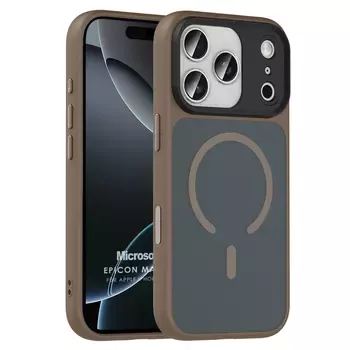 Microsonic Apple iPhone 17 Pro Max Kılıf Epicon MagSafe Kahverengi