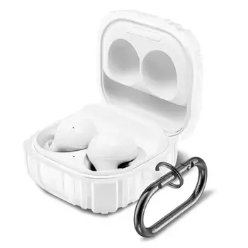 Microsonic Samsung Galaxy Buds 2 Pro Kılıf Military Darbe Emici + Askılık Beyaz