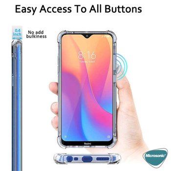 Microsonic Xiaomi Redmi 8A Kılıf Anti Shock Silikon Şeffaf