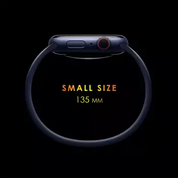 Microsonic Apple Watch Series 5 40mm Kordon, (Small Size, 135mm) New Solo Loop Kırmızı