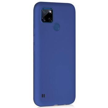 Microsonic Realme C25Y Kılıf Matte Silicone Lacivert