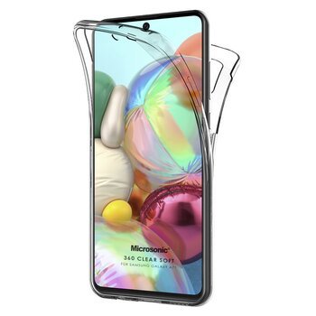 Microsonic Samsung Galaxy A71 Kılıf Komple Gövde Koruyucu Silikon Şeffaf