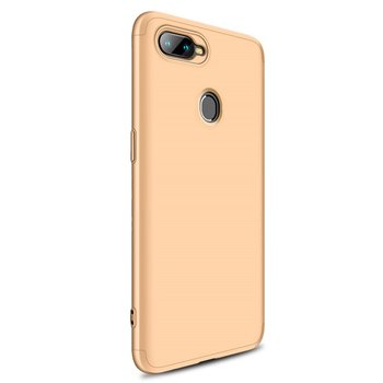 Microsonic Oppo A5S Kılıf Double Dip 360 Protective AYS Gold