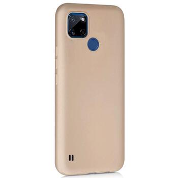 Microsonic Realme C25Y Kılıf Matte Silicone Gold