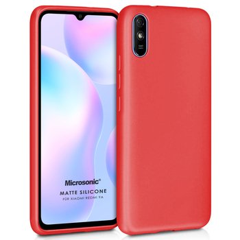 Microsonic Xiaomi Redmi 9A Kılıf Matte Silicone Kırmızı