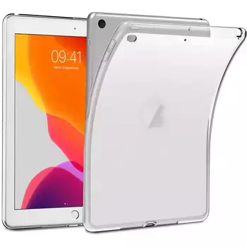 Microsonic Apple iPad 10.2'' 7. Nesil (A2197-A2200-A2198) Kılıf Transparent Soft Beyaz