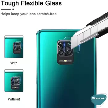 Microsonic Xiaomi Redmi Note 9S Kamera Lens Koruma Camı