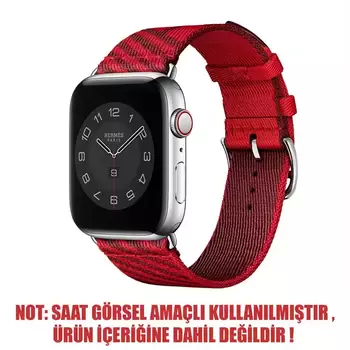 Microsonic Apple Watch 7 41mm Kordon Jumping Single Tour Kırmızı