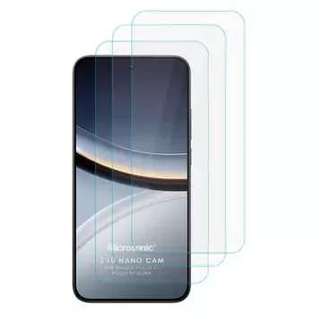 Microsonic Xiaomi Poco F7 Pro Screen Protector Nano Glass Cam Ekran Koruyucu (3`lü Paket)