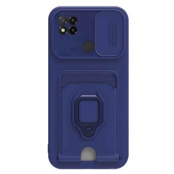 Microsonic Xiaomi Redmi 9C Kılıf Multifunction Silicone Lacivert