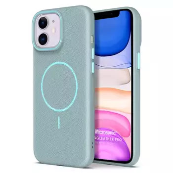 Microsonic Apple iPhone 11 Kılıf MagLeather Pro Mavi
