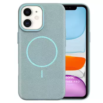 Microsonic Apple iPhone 11 Kılıf MagLeather Pro Mavi