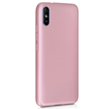 Microsonic Xiaomi Redmi 9A Kılıf Matte Silicone Rose Gold