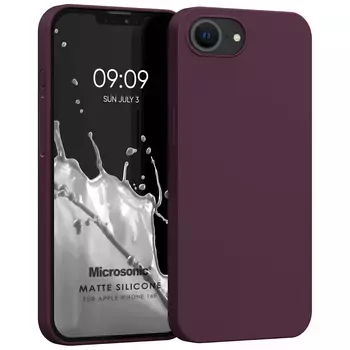 Microsonic Matte Silicone Apple iPhone 16e Kılıf Mor