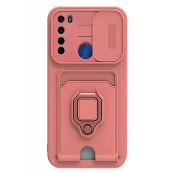 Microsonic Xiaomi Redmi Note 8 Kılıf Multifunction Silicone Pembe