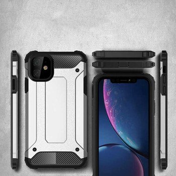 Microsonic Apple iPhone 11 Kılıf Rugged Armor Siyah