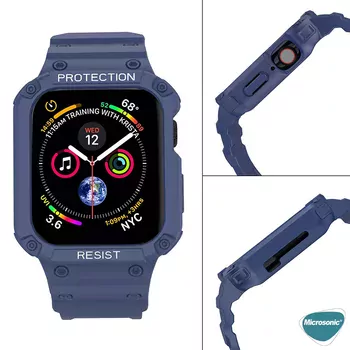 Microsonic Apple Watch 9 41mm Kordon Single Apex Resist Kırmızı