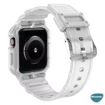 Microsonic Apple Watch 9 41mm Kordon Single Apex Resist Kırmızı