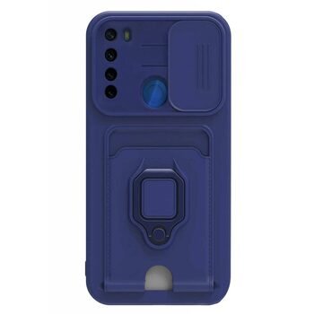 Microsonic Xiaomi Redmi Note 8 Kılıf Multifunction Silicone Lacivert