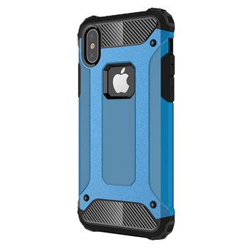 CaseUp Apple iPhone X Kılıf Tank Mavi