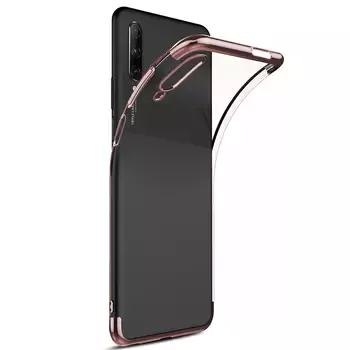 Microsonic Huawei P Smart Pro Kılıf Skyfall Transparent Clear Rose Gold