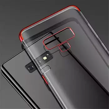 Microsonic Samsung Galaxy Note 9 Kılıf Skyfall Transparent Clear Kırmızı