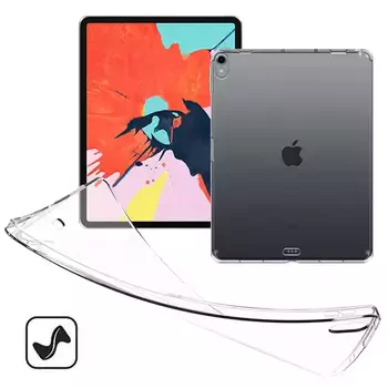 Microsonic Apple iPad Pro 12.9'' 2018 (A1876-A2014-A1895-A1983) Kılıf Transparent Soft Beyaz