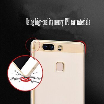 Caseup Huawei P10 Lite Kılıf Transparent Soft Beyaz