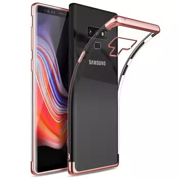 Microsonic Samsung Galaxy Note 9 Kılıf Skyfall Transparent Clear Rose Gold