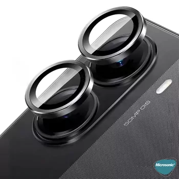 Microsonic Xiaomi Redmi Turbo 4 Tekli Kamera Lens Koruma Camı Siyah